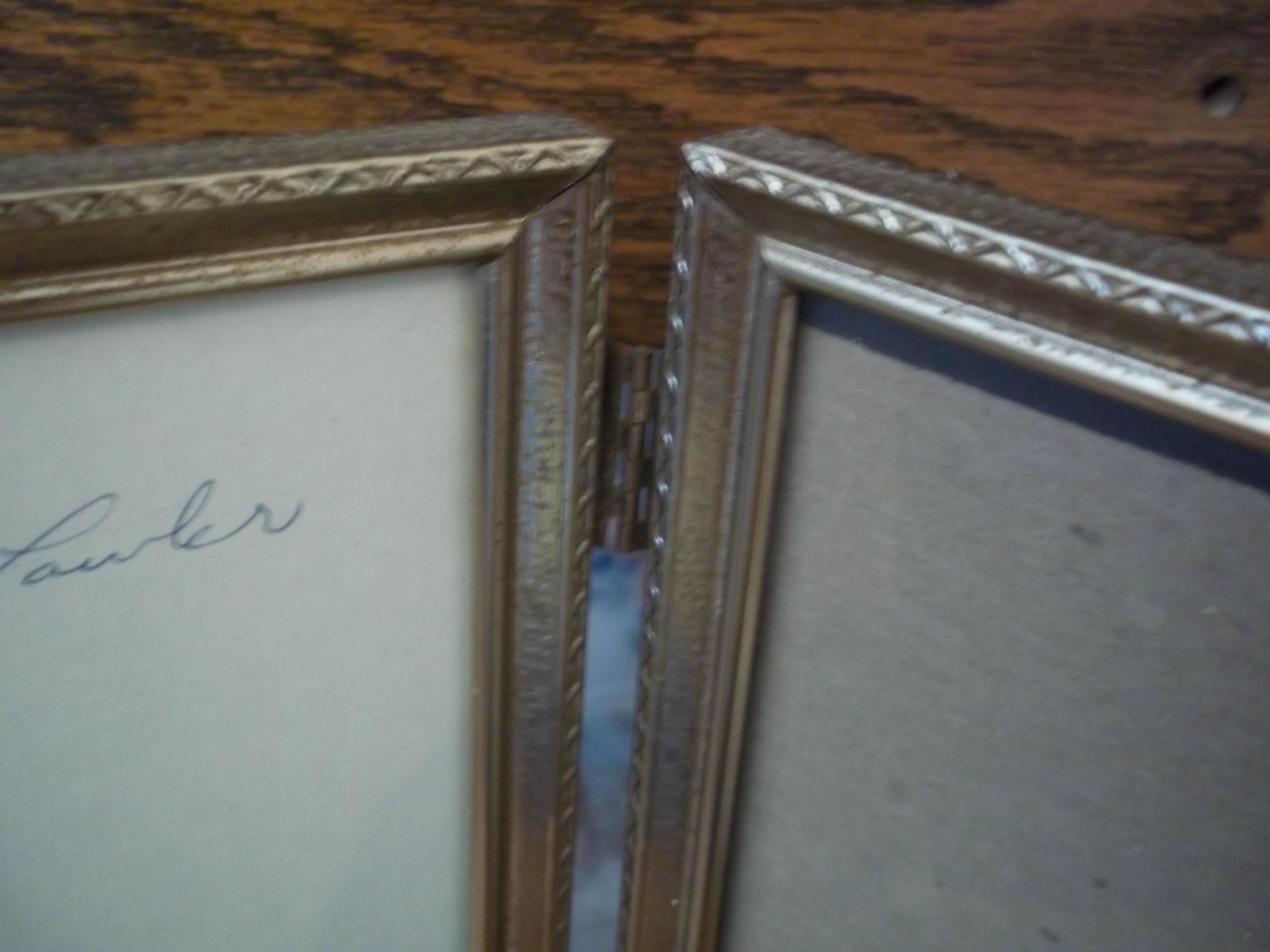 MCM Double 8 X 10 Hinged Frame, Metal, Brass Picture Frames, Gold Tone ...