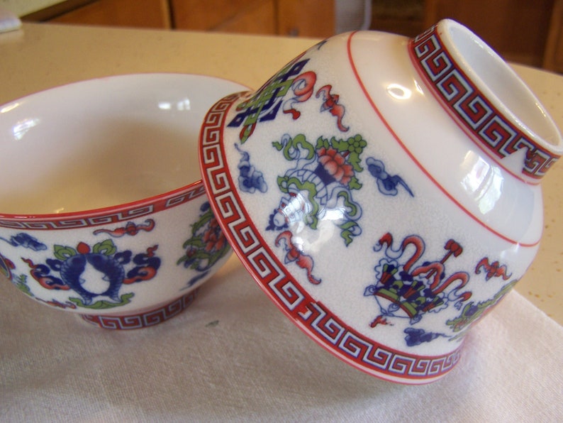 Soup Bowl Japan,Hand Painted Famille Rose Porcelain Asian Rice Bowl Vintage
