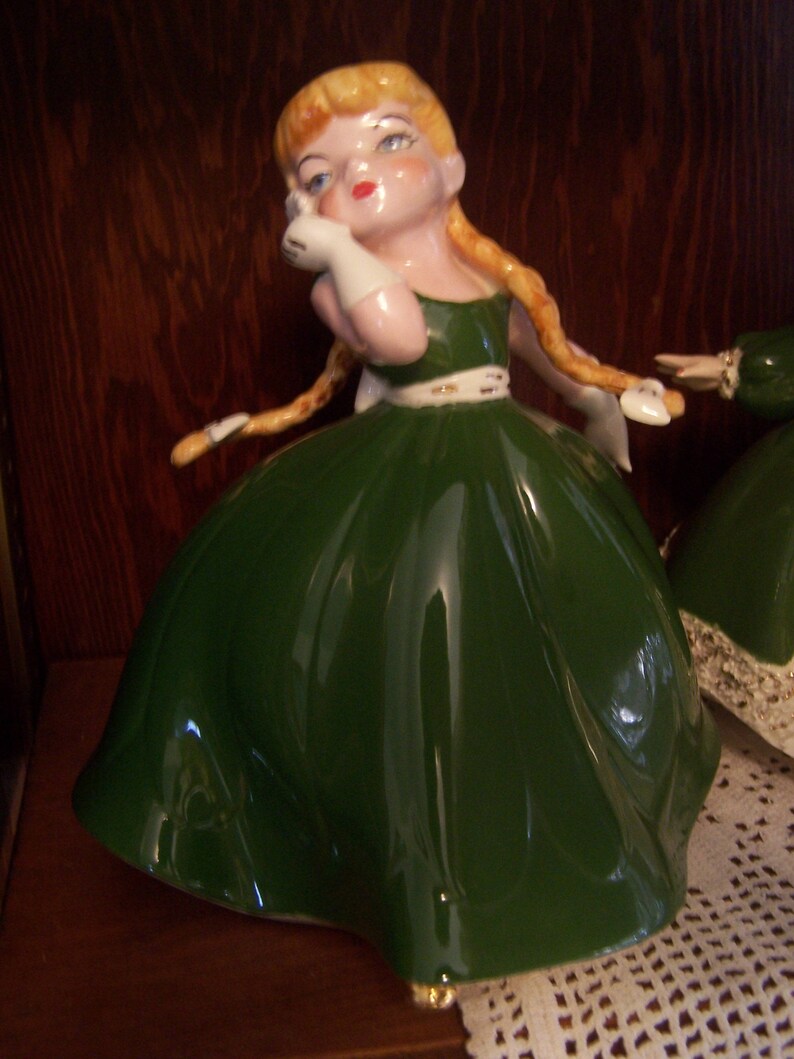 Vintage Holland Mold Figurines Girls Ladies Ceramic Etsy