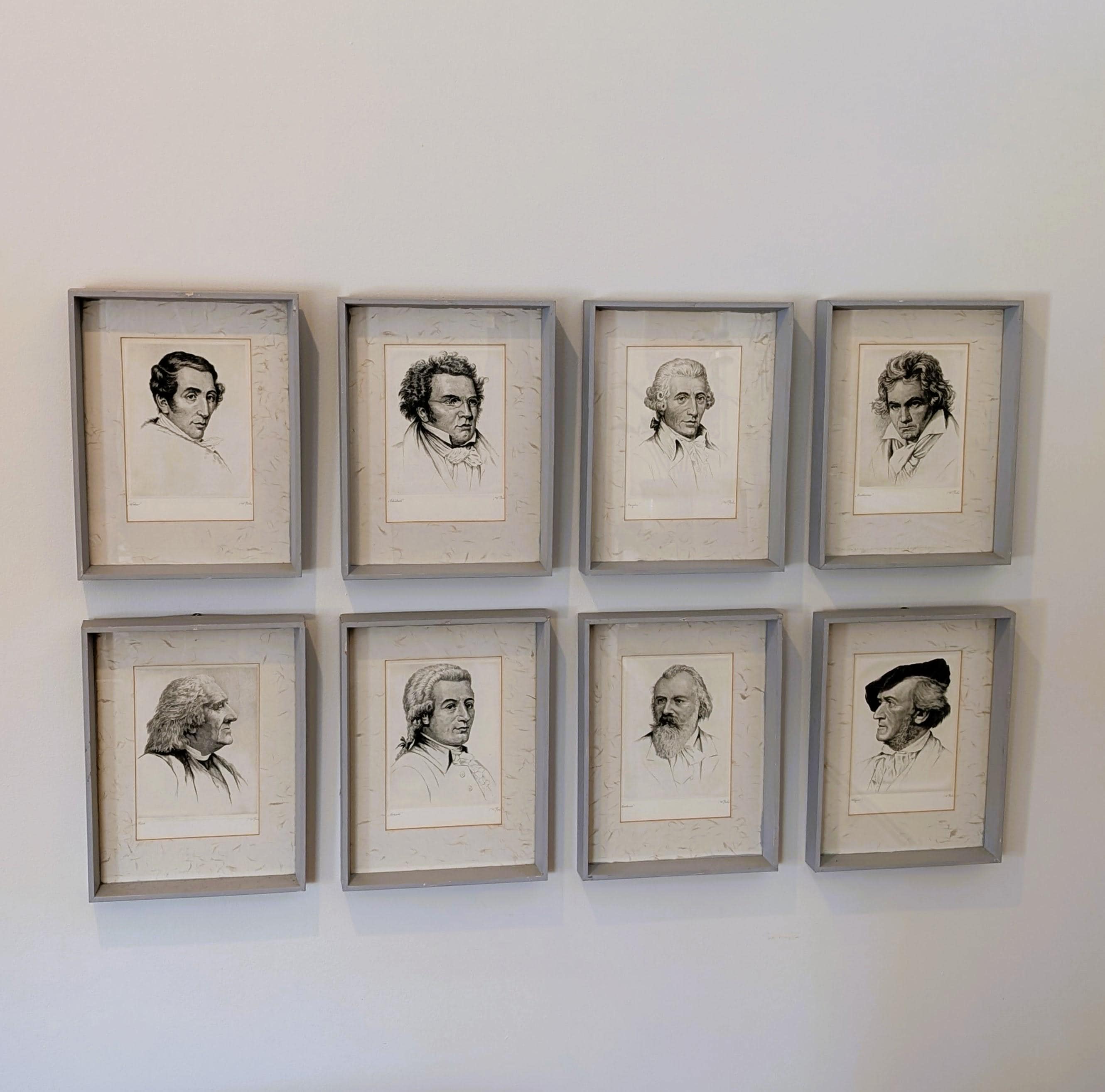 Vintage Framed Composer - Etsy