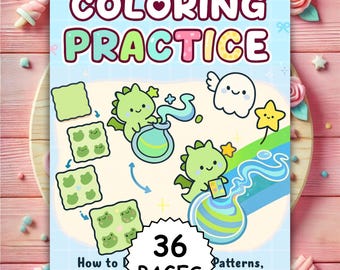 Coco Wyo Coloring Practice Workbook – 36 Easy Pattern Pages (PDF & PNG)