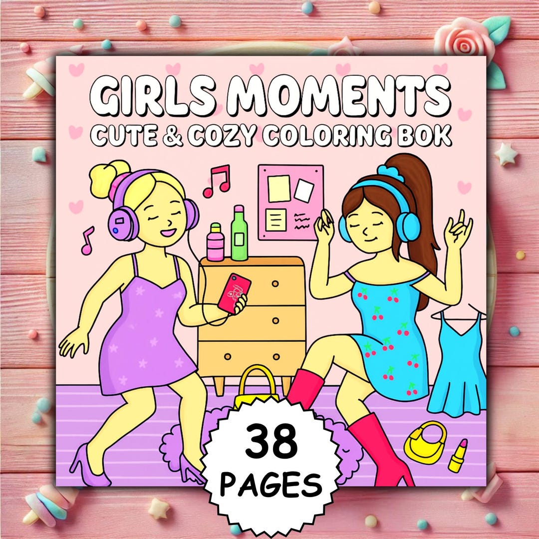 Girl Moments Coloring Book for Adults – Cozy Coco Wyo Style (PDF ...