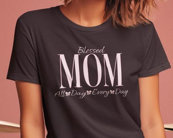 Muttertagsshirt, Muttertagsgeschenk, Damen-T-Shirt, Mama-T-Shirt, Grafik-T-Shirt, Mama-T-Shirt, Geschenk für Mama