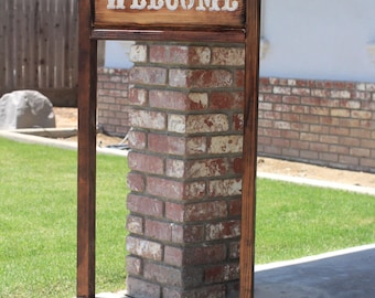Rustiek welkomstbord