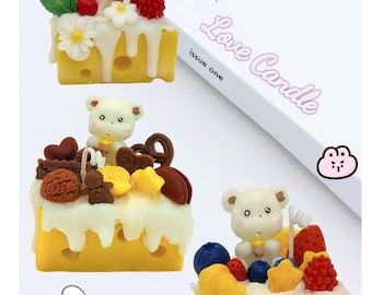 DIY Cheese Candle Making Kit – Scented Dessert Candle, Charms Included