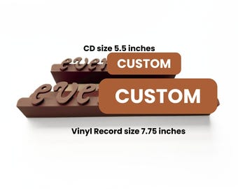 Mensola per CD o vinili, mensola ispirata a Ever****, regalo per lei, porta vinili personalizzato