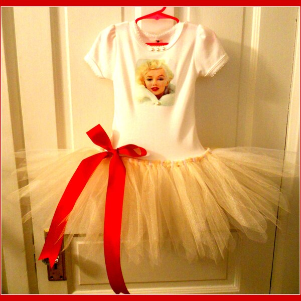 Marilyn Monroe Tutu Dress Tutu Dress Marilyn Monroe Vintage Inspired OOAK  Tutu Dress Size 2T Ready To Ship