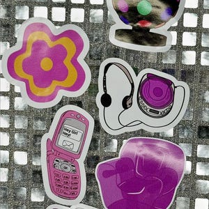 Y2K Nostalgia Sticker Pack | 90s Retro Vinyl Decals