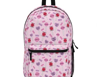 Book Trope Sucker Backpack: Candy-Themed School Bag