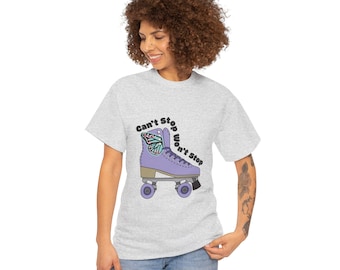 Retro Roller Skate Graphic Tee | Y2K Skater Shirt
