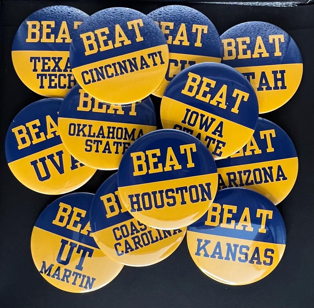 West Virginia University 3” Game Day Buttons WVU Mountaineers 2026 WVU ...