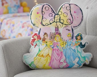 Disney Prinsessa Kudde, Födelsedagsflicka Plysch Örngott, Disney Baby Girl Hem Soffa Dekoration, Disney Slott Örngott, Disney Heminredning