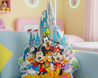 Disney Prinsessa Kudde, Födelsedagsflicka Plysch Örngott, Disney Baby Girl Hem Soffa Dekoration, Disney Slott Örngott, Disney Heminredning