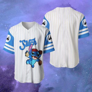 Stitch Dog Baseball Jersey, Disneyland Family Matching shirt, Stitch Croptop Baseball, Stitch Cartoon Baseball Tee for Toddler Kid & Youth