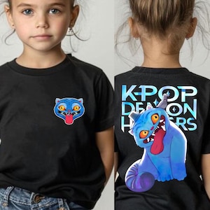 Kpop Demon Hunter Tiger shirt, Derpy the Tiger And Bird Demon Hunter Tiger Tee, Hunters Tiger fan, Kpop Saja Boys Shirt, Youth Kid T-shirt