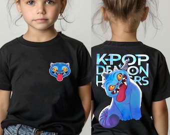 Kpop Demon Hunter Tiger shirt, Derpy the Tiger And Bird Demon Hunter Tiger Tee, Hunters Tiger fan, Kpop Saja Boys Shirt, Youth Kid T-shirt
