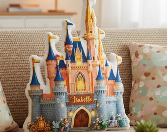Disney Prinsessa Kudde, Födelsedagsflicka Plysch Örngott, Disney Baby Girl Hem Soffa Dekoration, Disney Slott Örngott, Disney Heminredning