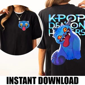 PNG Kpop Demon Hunter Tiger Png, Derpy the Tiger And Bird Demon Hunter Tiger Png, Hunters Tiger fan, Kpop Saja Boys Png, Instant Download