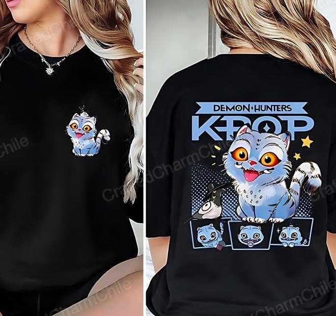 Demon Hunter Tiger shirt, Derpy the Tiger And Bird Demon Hunter Tiger Tee, Hunters Tiger fan, Kpop Saja Boys Shirt, Kpop Demon Hunters