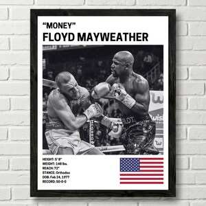 Floyd Mayweather Poster, Boxen Poster, Boxen Drucke, Wand Kunst Dekor, Boxer,
