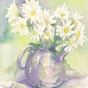 Pitcher of Daisies Original 12x9&quot; Painting