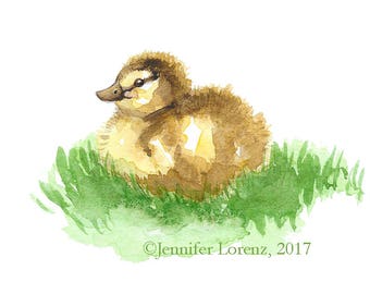 4x6" Art Print: Little Duckling