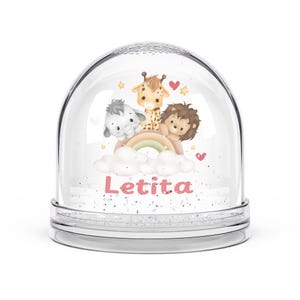 Snow Globe, Customized Girls Snow Globe Gift, Personalized Snow Globe Decoration, Snow Globe Keepsake, Winter Wonderland Decor