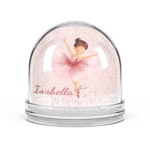 Ballerina Snow Globe, Custom Ballet Dancer Gift, Personalized Snow Globe, Dance Lover Decor, Sparkling Snow Globe, Unique Gift for Her