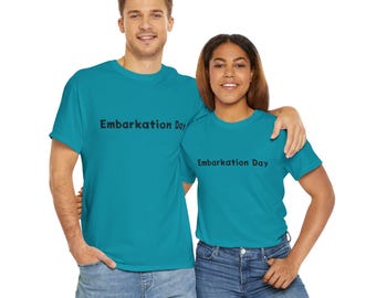 Embarkation Day Unisex Cotton Tee: Cruise Vacation Shirt