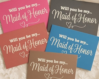 Will You Be My Bridesmaid Card with Envelope