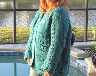 Cardigan - Superwashed Wool