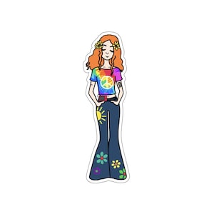 T1D Hippie Sticker