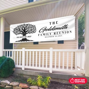 Custom Family Banner, Family Reunion Decor, Family Reunion Banner, Family Reunion Gift, Family Reunion Favors, Outdoor Banner, Custom Gift