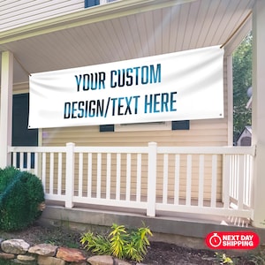 Personalized Vinyl Banner, Personalized Banners for Business, Advertising Banner, Birthday Waterproof Indoor Outdoor Banner, Business Banner