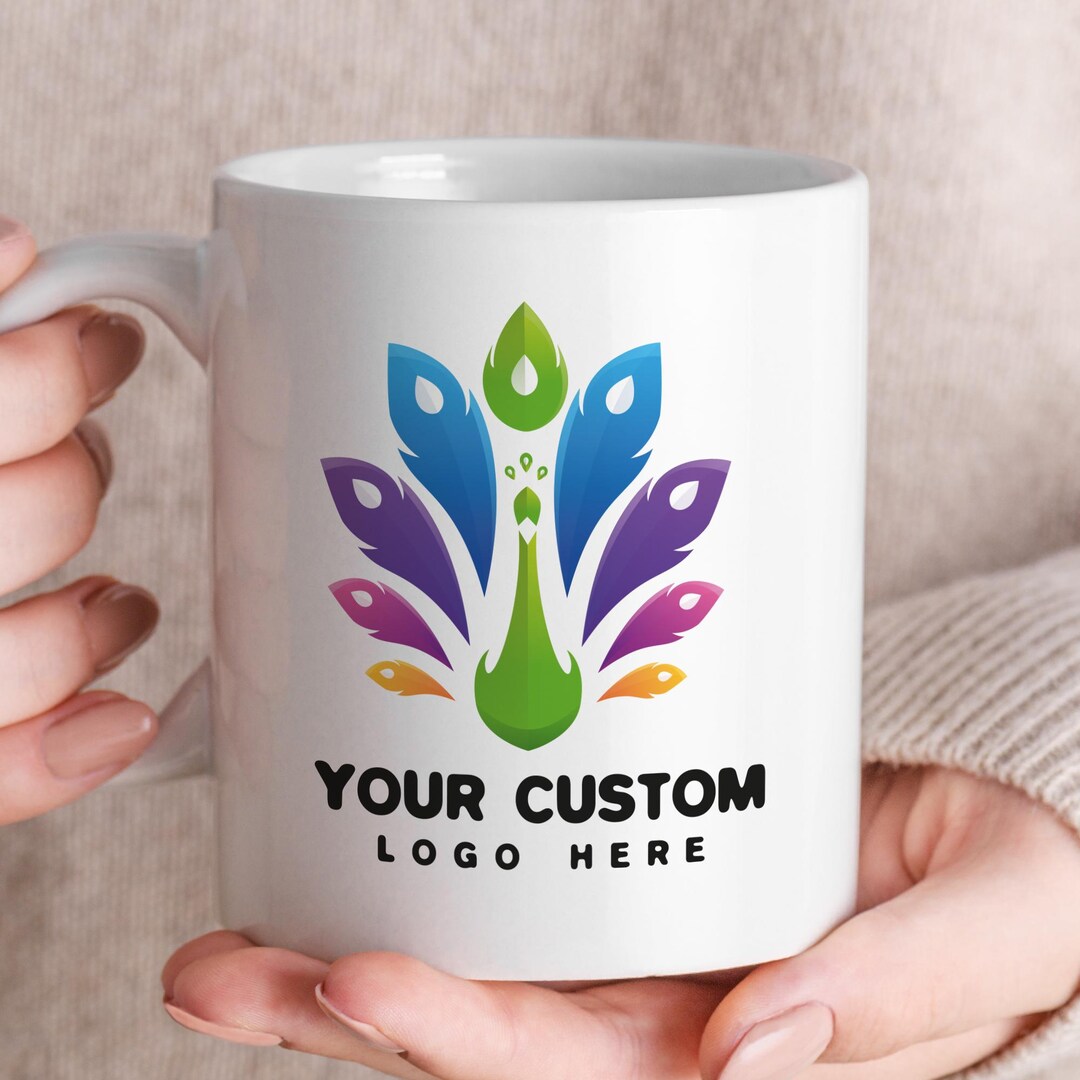 Custom Logo Mug, Personalized Business Gift - Etsy