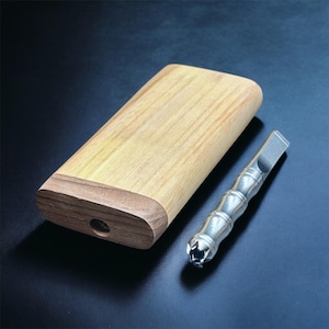 Dugout de madeira feito à mão com tubo de metal One Hitter