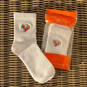 Beerpong Funny Socks for Women & Men Beer Socks White Tennis Socks with Motif Funny Socks JGA Socks