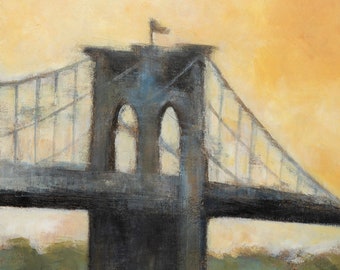 Sonnenuntergang Brooklyn Bridge