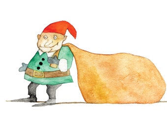Elf Holiday Greeting Card