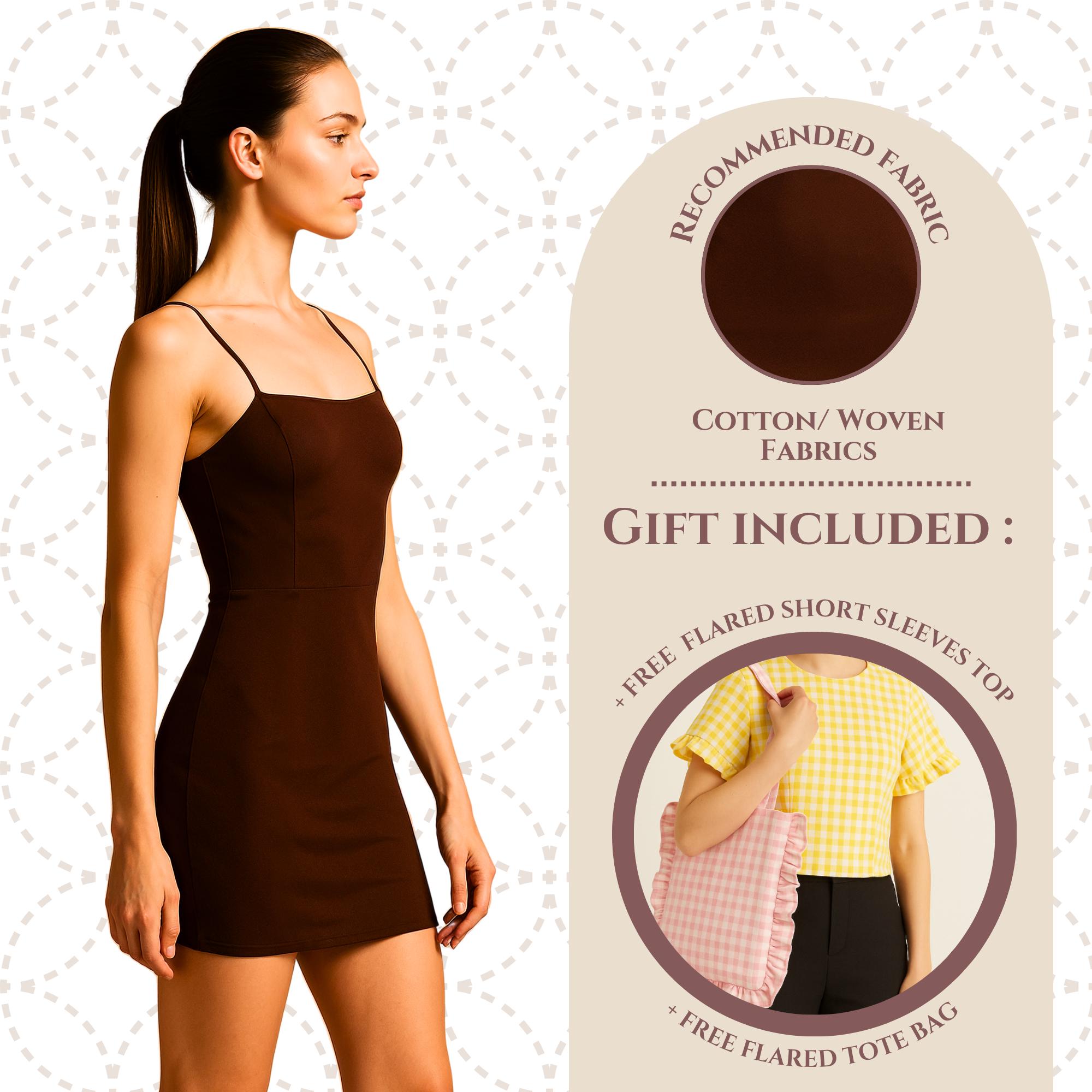 Thin Straps Mini Dress Sewing Pattern, Summer Bodycon Mini Dress Pattern PDF, Casual Mini Dress, Easy Dress Sewing Pattern for Beginners - Etsy Thin Straps Mini Dress Sewing Pattern, Summer Bodycon Mini Dress Pattern PDF, Casual Mini Dress, Easy Dress Sewing Pattern for Beginners - Etsy