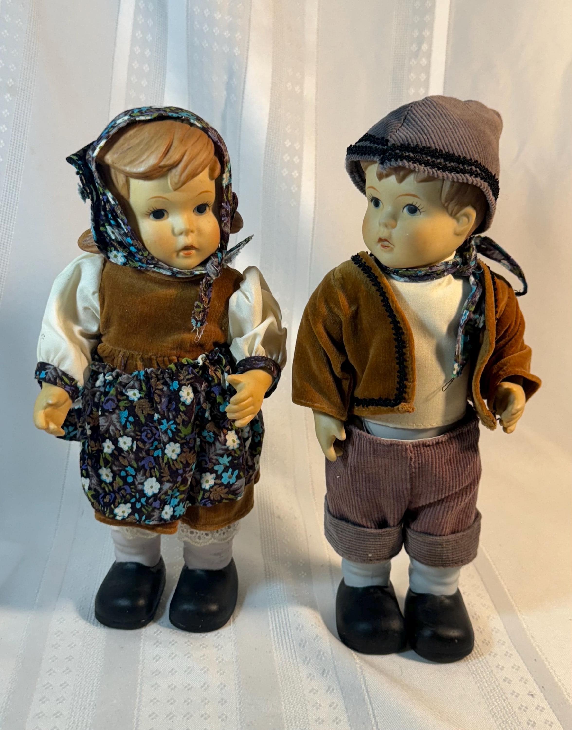 Vintage Hand-painted Alpine Boy and Girl Dolls With Original Boxes - Etsy