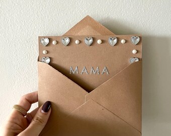 Carte artisanale pour maman