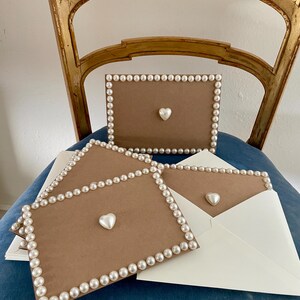 Conjunto de cartas de papelaria artesanal (conjunto de 5)