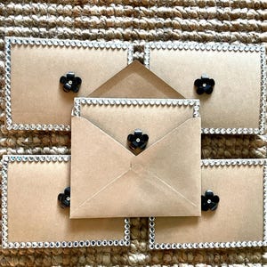Juego de cartas de papelería hechas a mano (juego de 5)