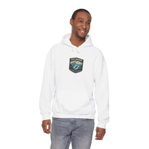 Hoodie met Ice Diver-patch | Sweater met Arctic Sealife-badge