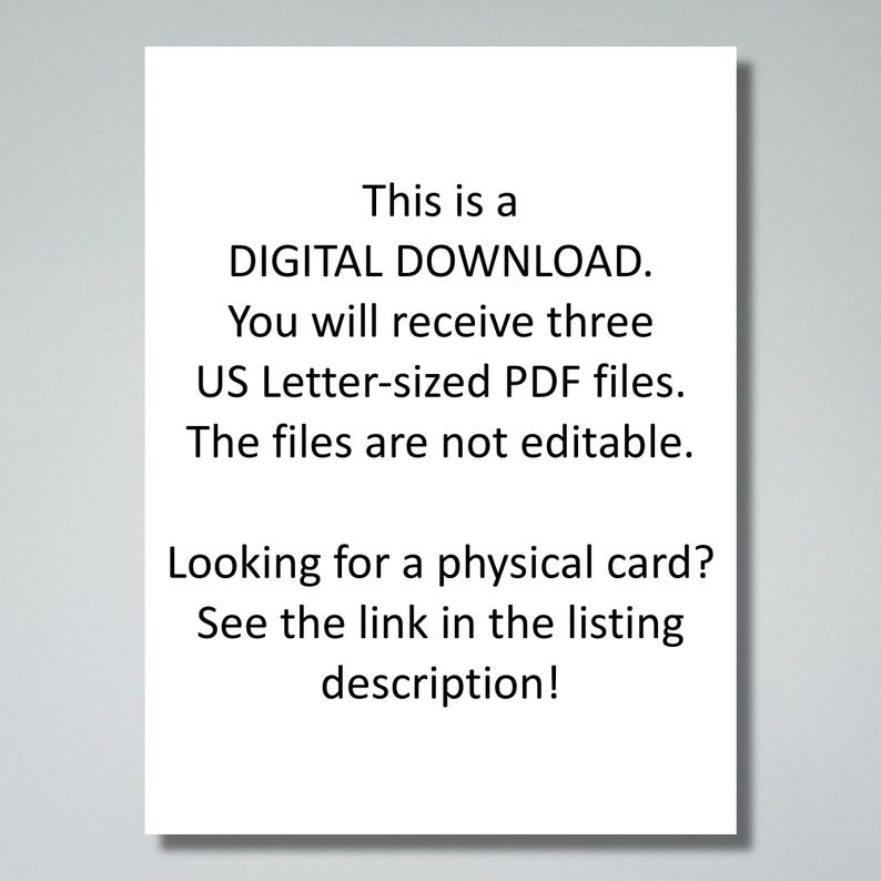 Funny Dog Greeting Card Postcard – INSTANT DOWNLOAD – Printable Card ...