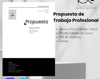Plantilla Propuesta Construcción | Presupuesto de Obra | Servicios Arquitectónicos | Editable en Canva