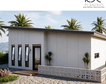 ADU House Plans PDF | 2 Bedroom 2 Bath Guest House | 988 sqft Rental Unit | Backyard Cottage Blueprint | In-Law Suite | Instant Download