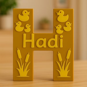 Personalized Name Sign for Kids Room - Multicolor Name Sign, Name Plate Gift, Custom Letter Decor, Custom Monogram Gift