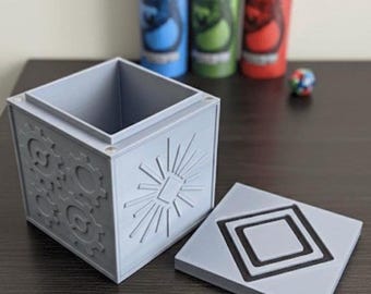Caja de mazo de maná Eldrazi MTG EDH impresa en 3D, caja magnética Artifacts, regalo para juegos, almacenamiento de mesa de fantasía